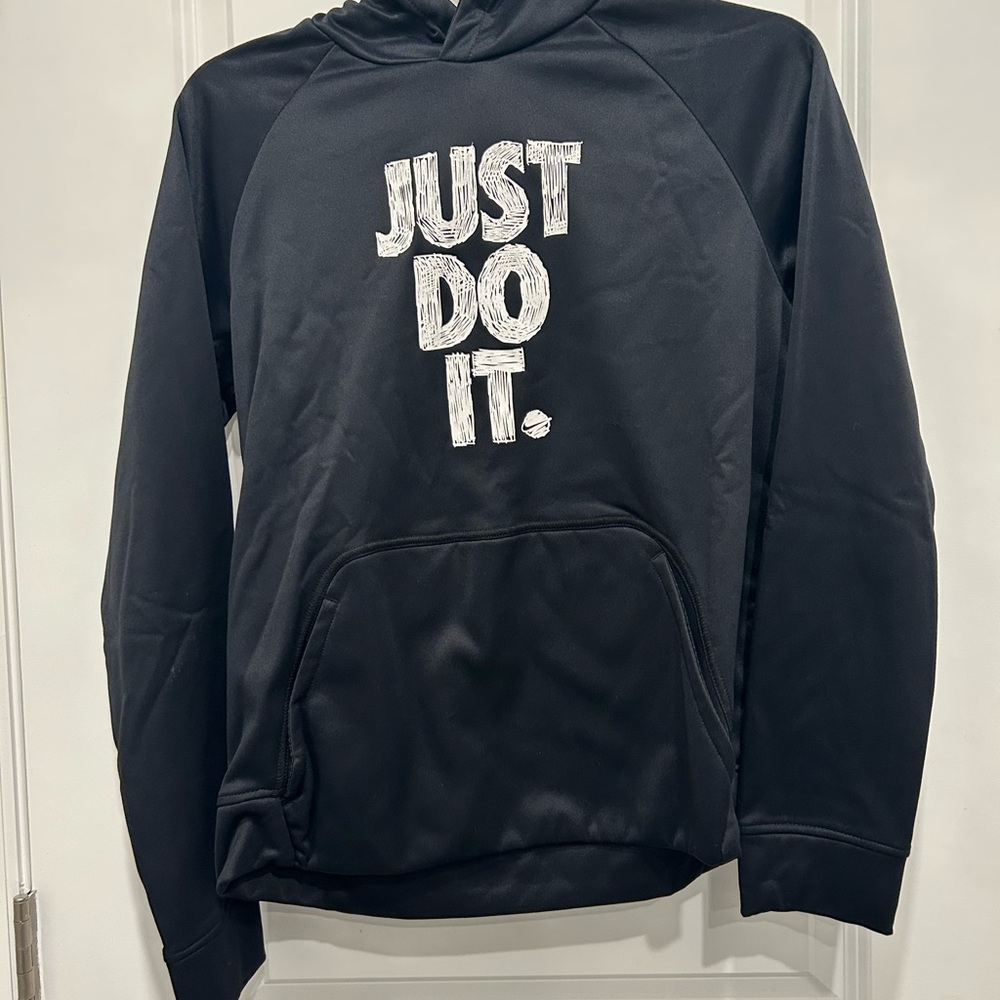 Nike Black 'Just Do It' Kids Hoodie